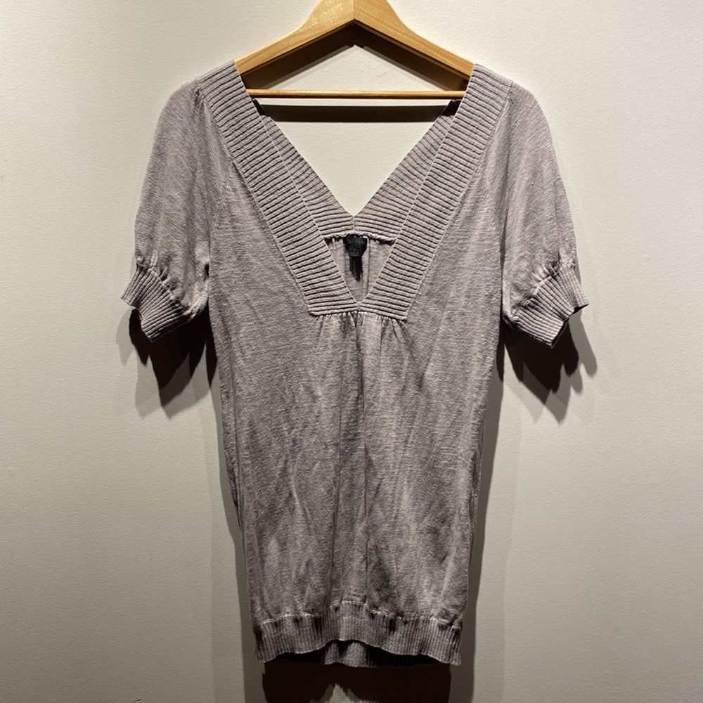 Talula Gray V-Neck Top